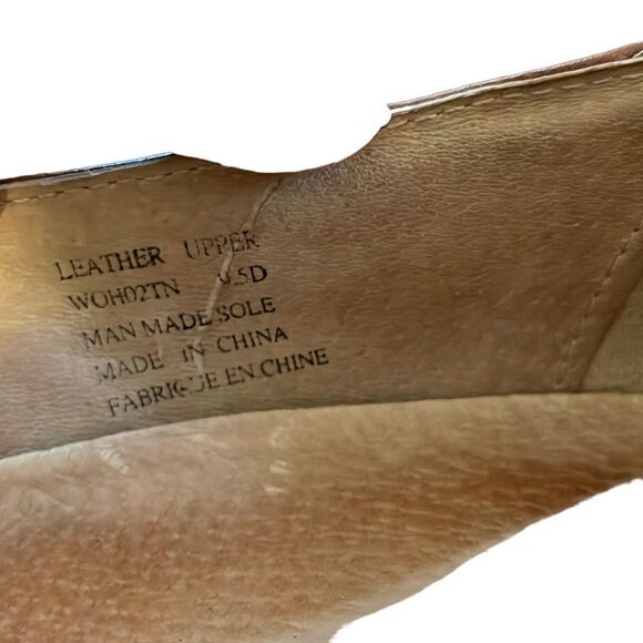 Avaron Brown Leather Mary Janes Comfort Shoe - 9.5 - Picture 12 of 13